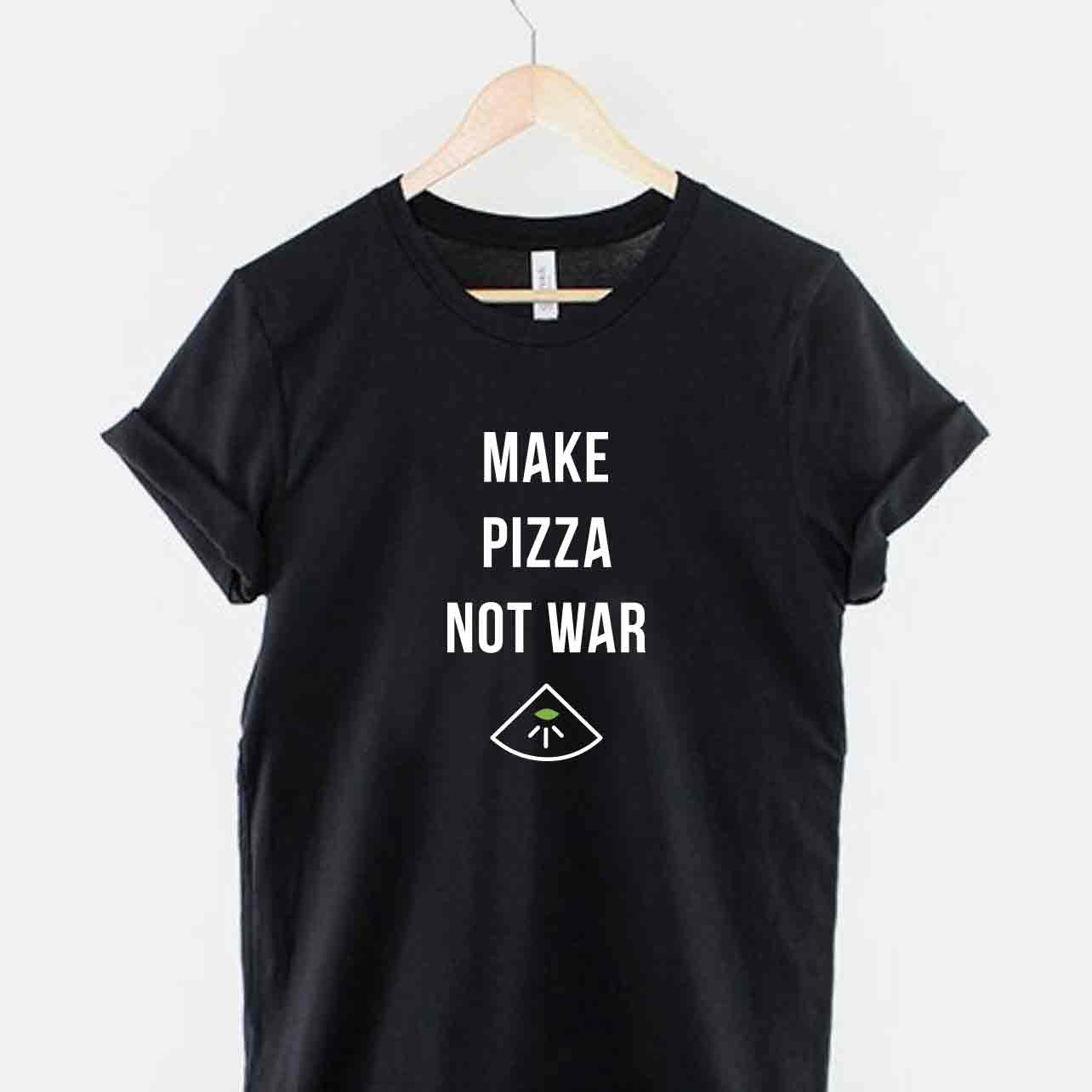 T-Shirt Uomo Neverless Con Stampa Pizza Sul Retro – Maglia In Cotone, Vestibilità Slim, Divertente E Alla Moda - 3